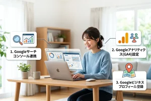ホームページ公開後にやること！初心者が最初にすべき設定
